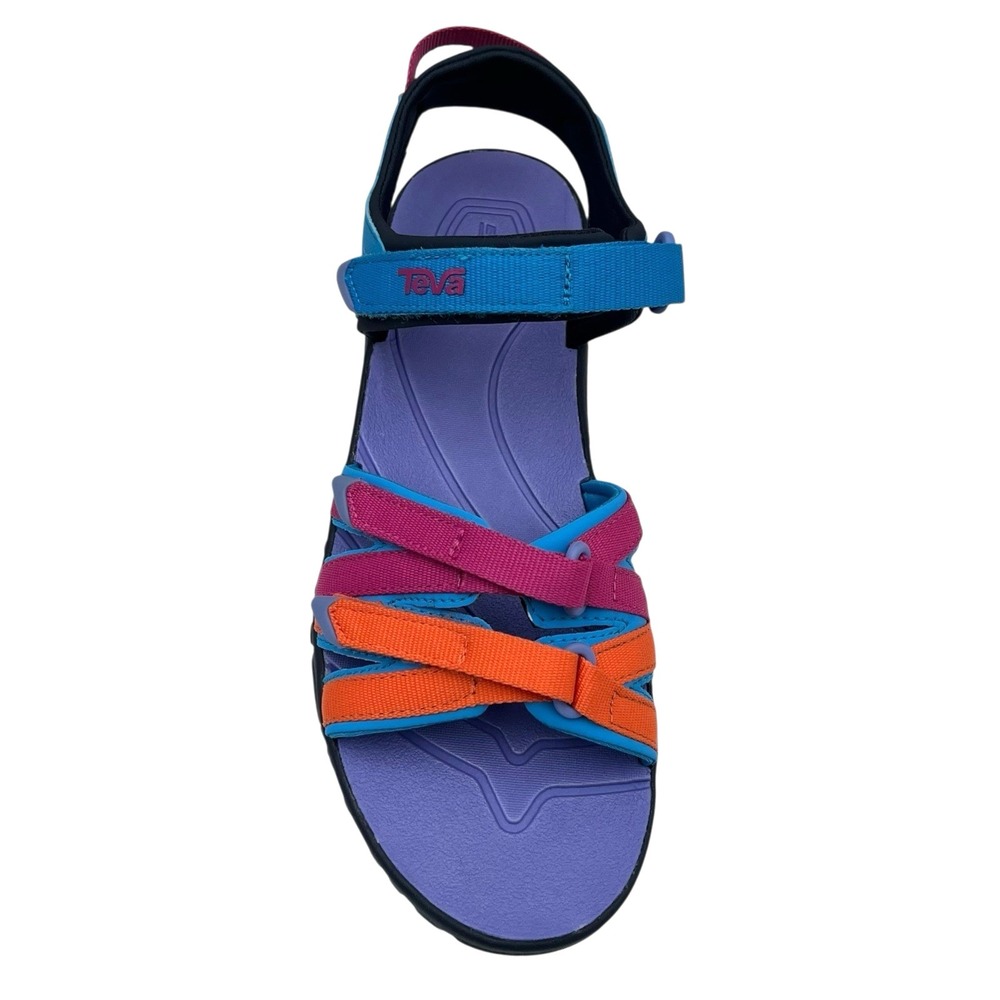 Teva Tirra Youth Big Girls Sport Sandals Size 6 Blue Rose Multi Open Toe Outdoor - Picture 5 of 14